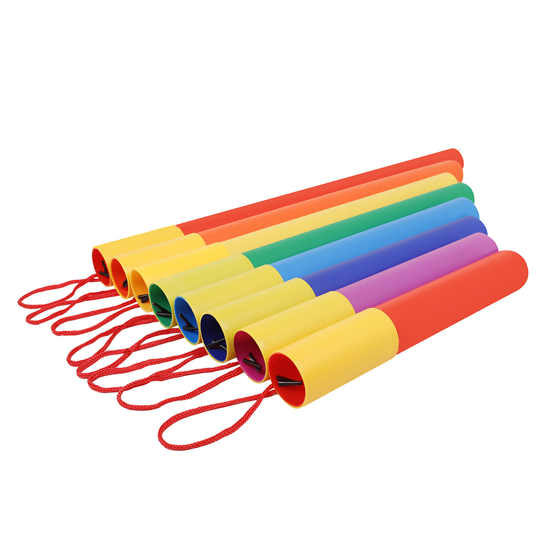 奥尔夫打击乐器8音筒彩色abs八音响筒幼儿园响管儿童早教音乐玩具