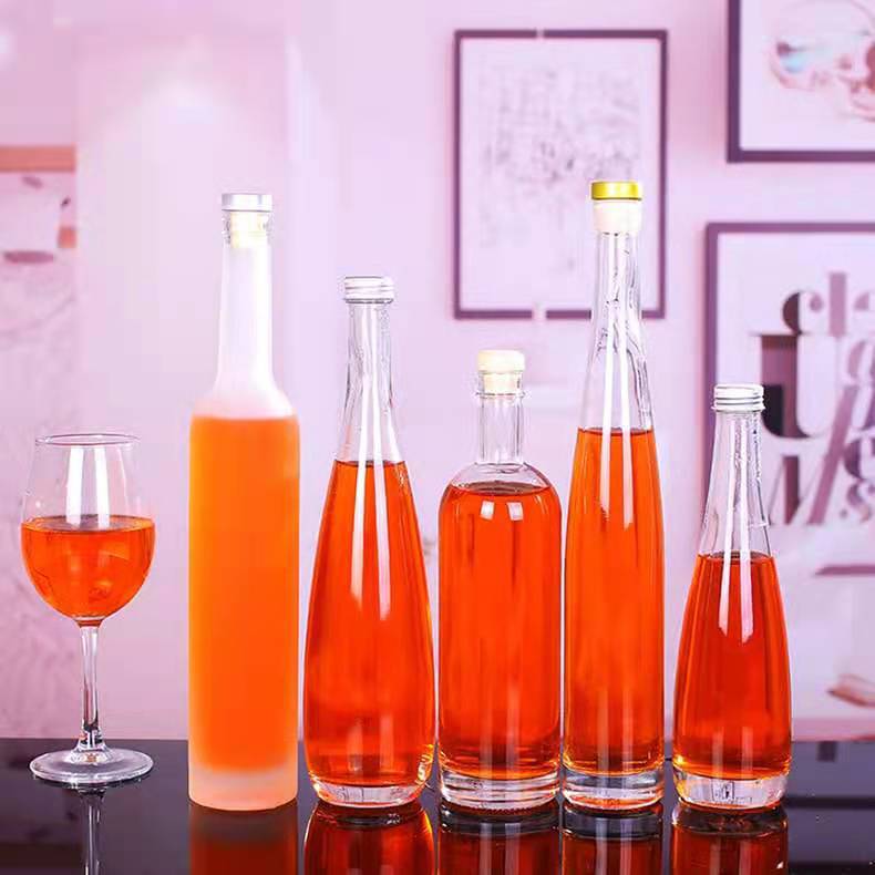 500ml玻璃果酒瓶密封空酒瓶子冰酒瓶红酒瓶1斤装洋酒瓶源头厂货