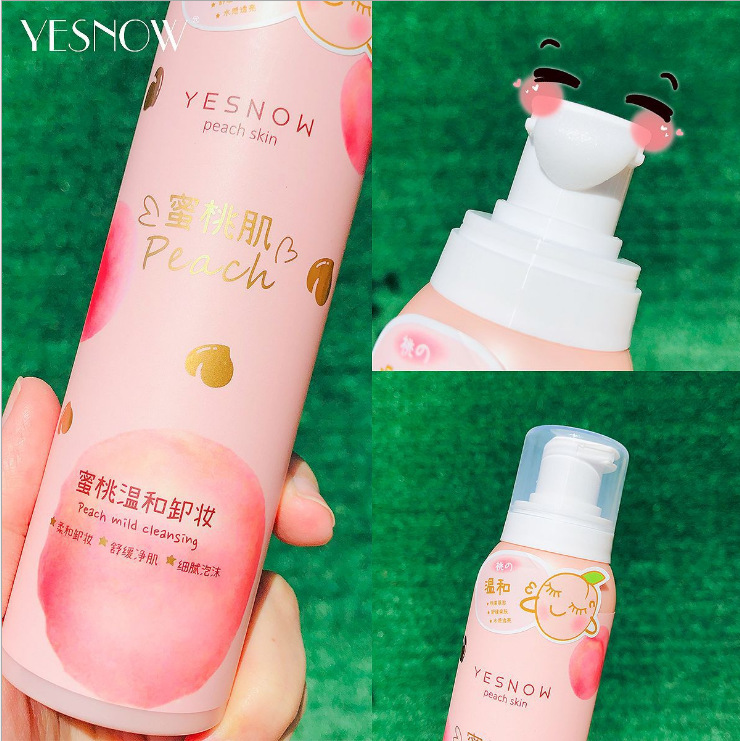 yesnow盈雪桃子舒缓净肌卸妆泡泡温和洁面摩丝深层清洁不紧绷4540