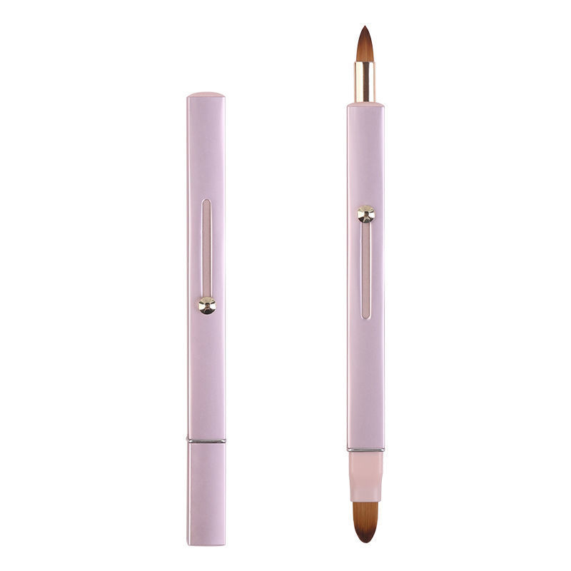Portable Polyester Lip Brush Makeup Brush Beauty Tools Concealer Single and Double Head Lip Brush Lip Brush Makeup Tools