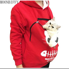Sweatshirt Cat Lovers Hoodie Kangaroo Dog Pet Paw跨境专供代
