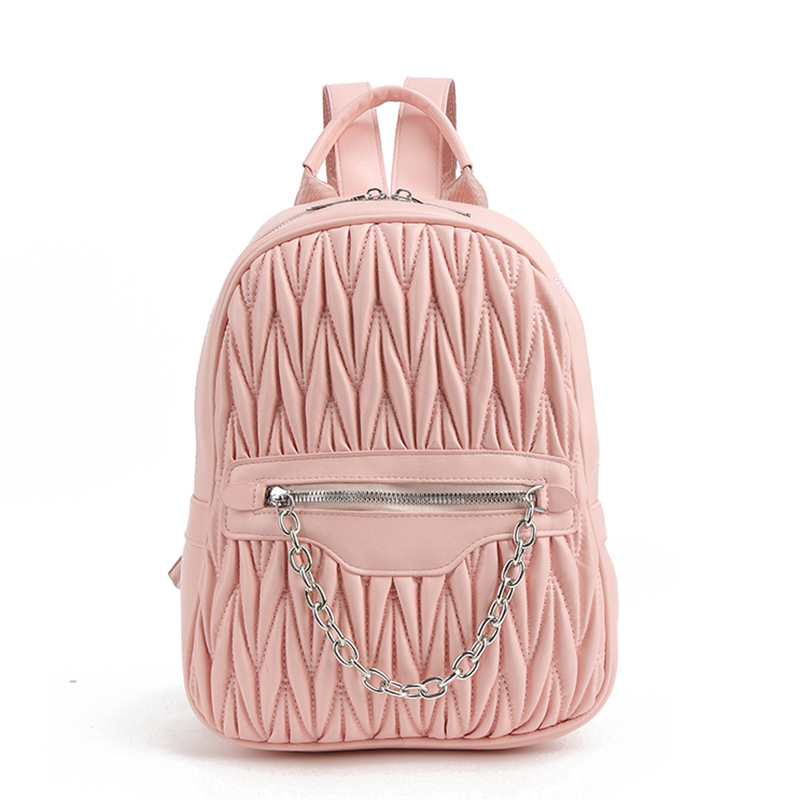 2024 New Women's Pu High Quality Backpack Casual Pop Travel Backpack