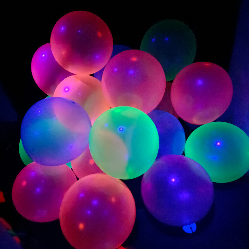 Fluorescent Balloon 12-Inch 2.8G 10-Inch 1.5G Neon Foreign Trade Color Luminous Mini Fluorescent Balloon Party