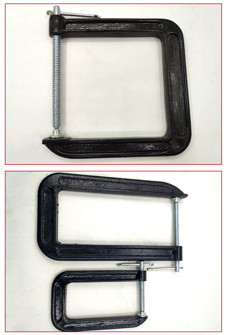 工厂直销球铁深喉g字c型夹木工夹具固定工装卡兰弓形夹强力夹子