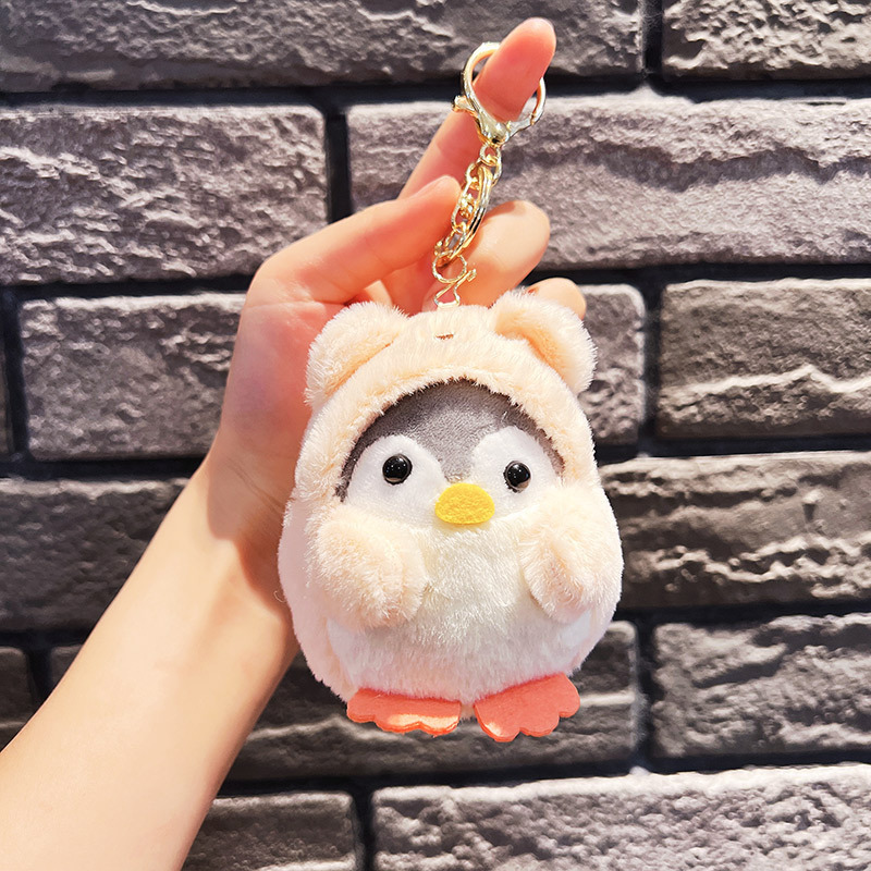 Girl Cute Prize Claw Doll Bag Ornaments Cartoon Schoolbag Pendant Little Doll Plush Doll Wholesale Keychain