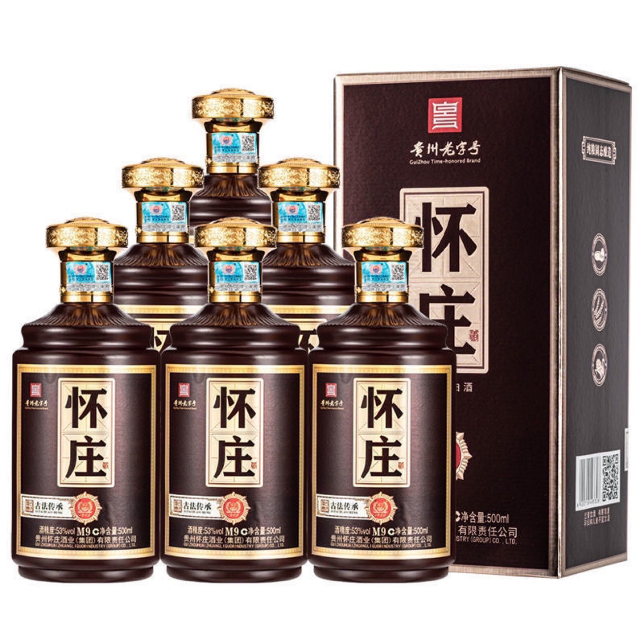贵州怀庄m9 坤沙酱香型白酒53度500ml*6瓶纯粮酿造批发-阿里巴巴