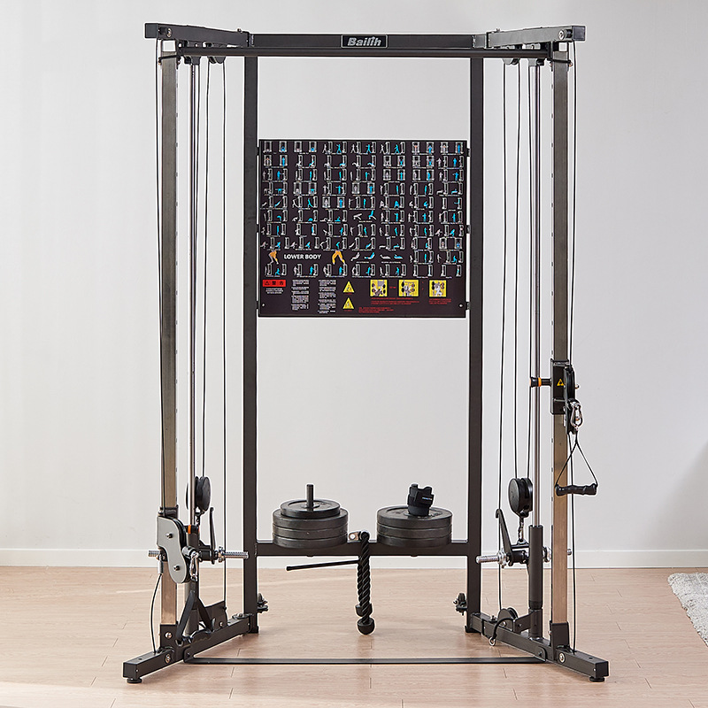 百利恒bailh工厂直销可移动折叠史密斯机飞鸟哑铃多功能力量器械