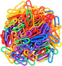 Plastic Chains 30pcs Geometric Chain Glider Planes for Toys