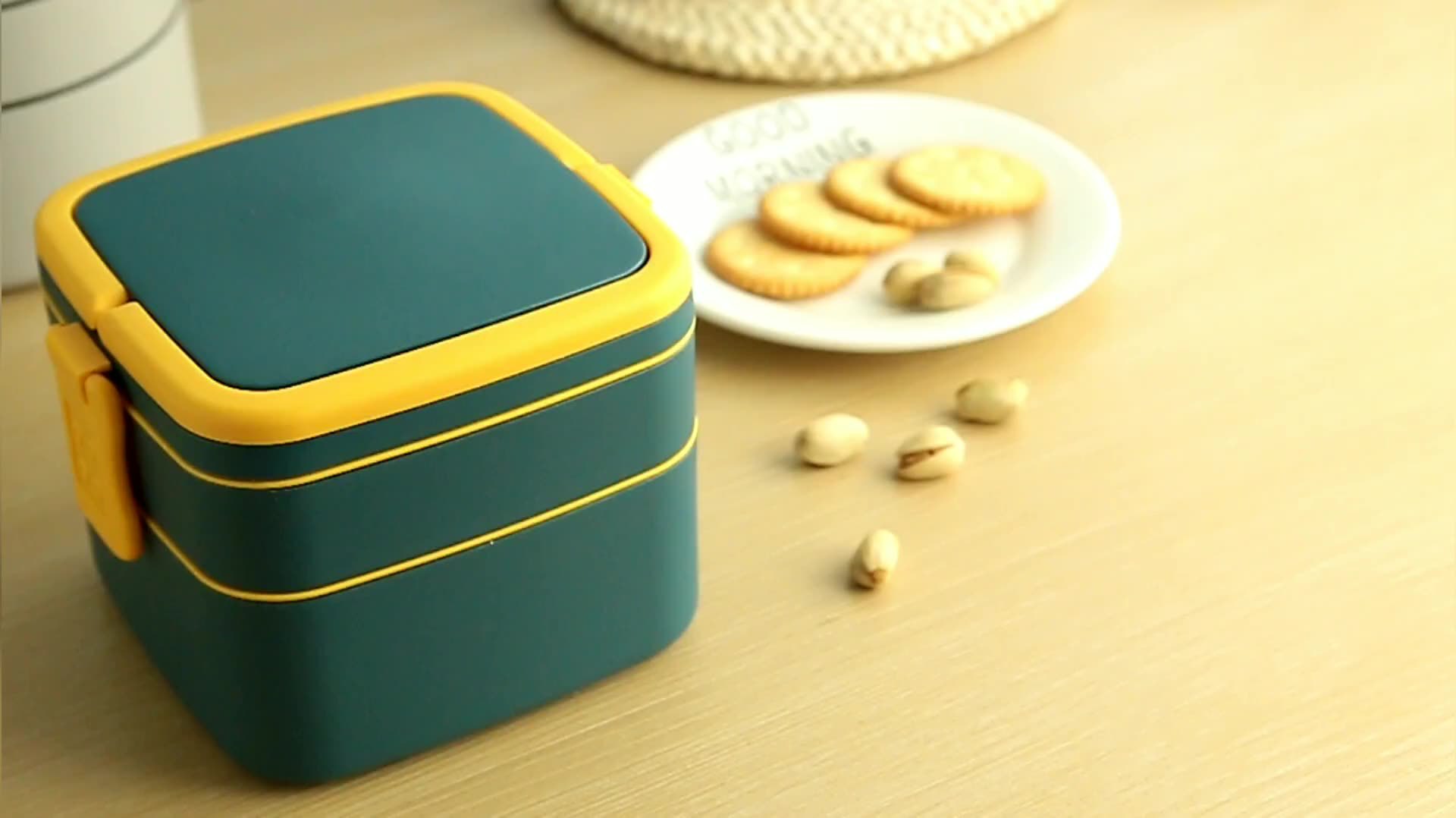 Double-Layer Portable Lunch Box