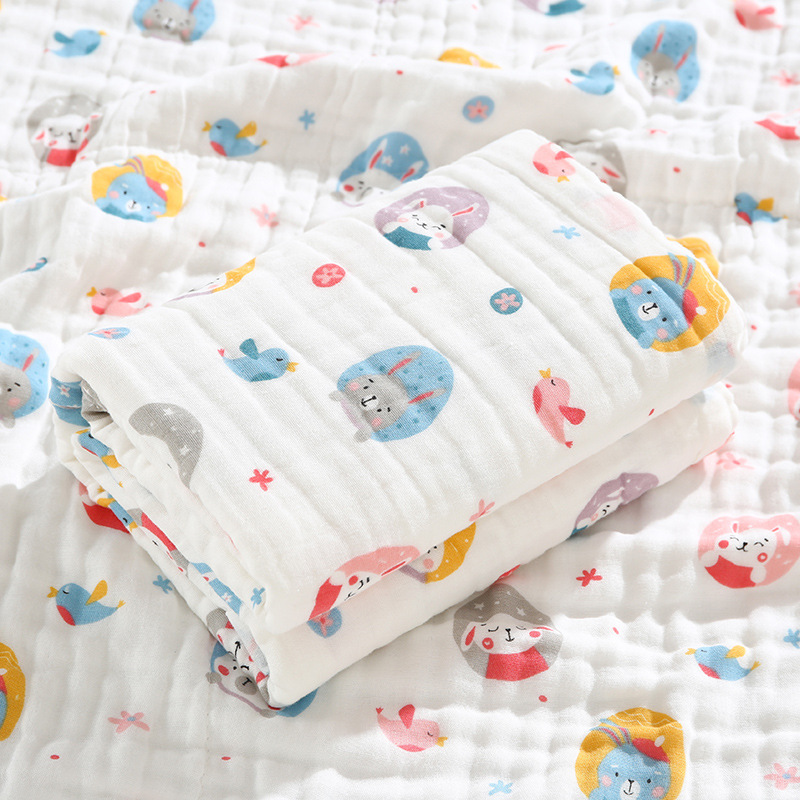 Baby's Bath Towel Children's Cotton Six-Layer Gauze Children's Quilts Newborn Baby Towel Quilt Autumn Comforter Baby's Bath Towel