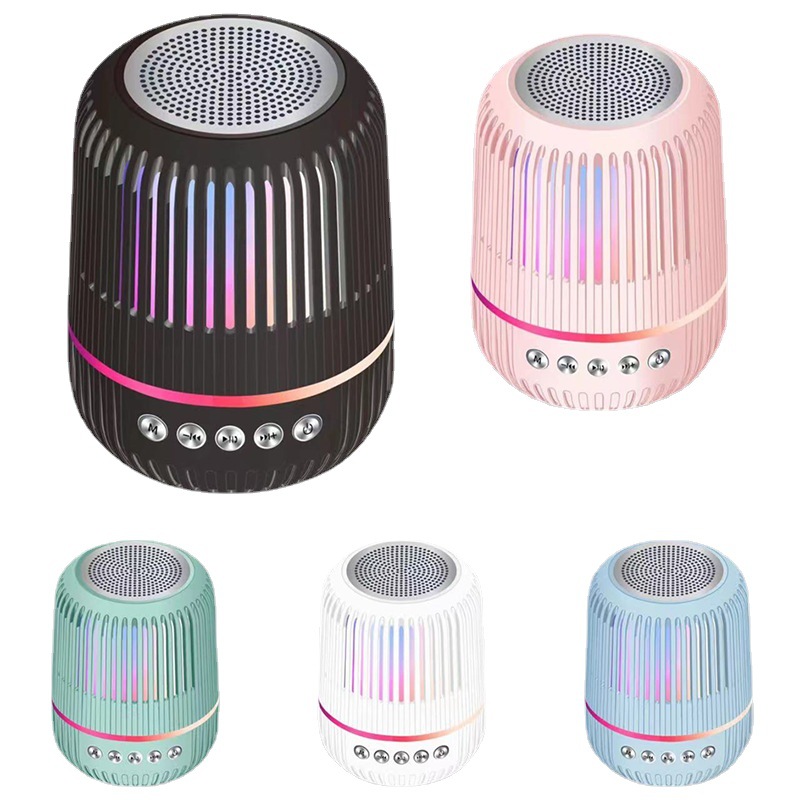 M4 Bluetooth Speaker 3D Surround Subwoofer Outdoor Portable Colorful Ambience Light Wireless Mini-Speaker