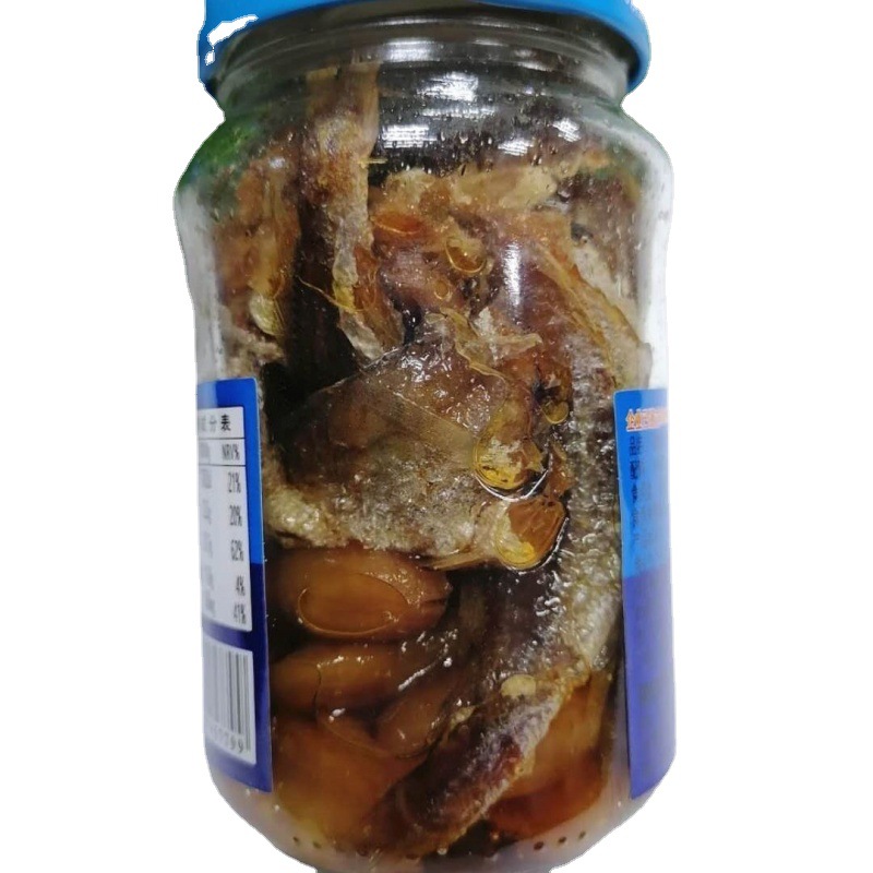 公仔鱼140g*6瓶 小黄鱼芸豆罐头 休闲即食小菜下酒菜 鱼罐头佐餐