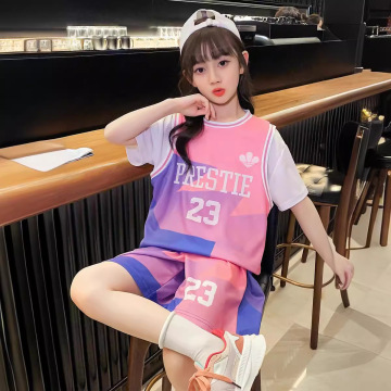 女童篮球服夏季韩版小学生篮球服女中大童宽松速干训练服潮-阿里巴巴