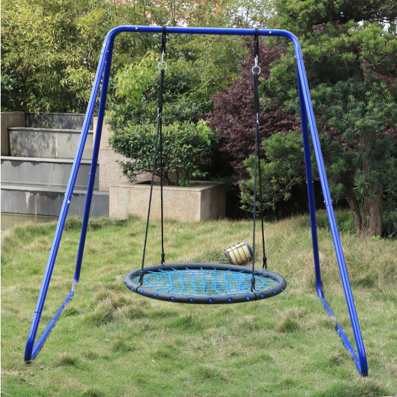 亚马逊近年流行童室内外家用运动网状绳网鸟巢编绳秋千坐椅