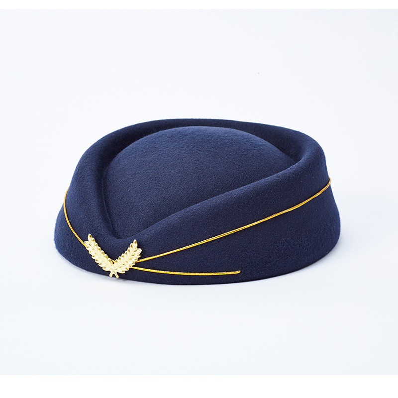 空姐帽高铁女帽女乘务员帽子贝雷帽乐队帽子表演女帽制服帽子
