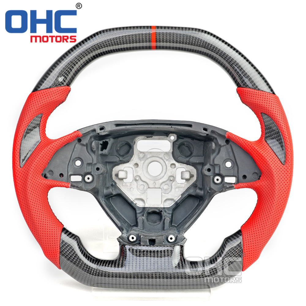 跨境专供适用14-19科尔维特 c7chevrolet corvette碳纤方向盘改装
