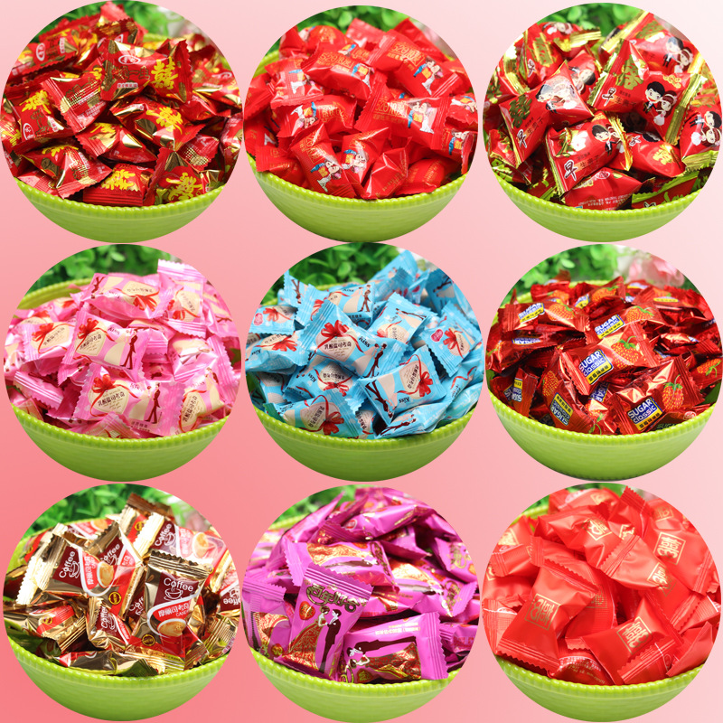 散装混合装年货喜糖5斤装混合口味搭配混装软糖硬糖奶糖喜庆糖果