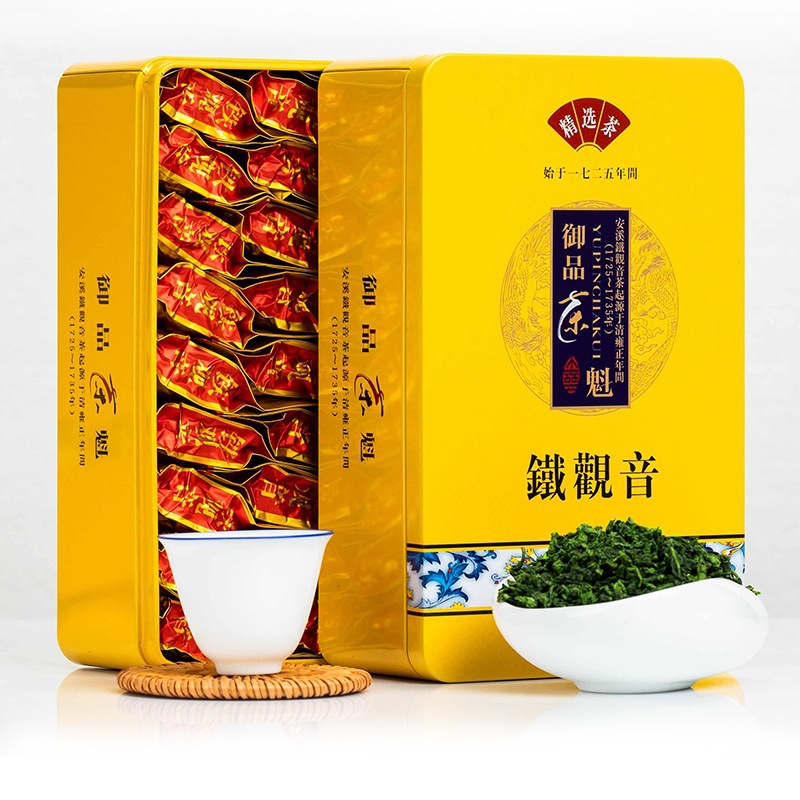 正宗安溪铁观音兰花香浓香型2024新茶福建茶叶乌龙茶礼盒装500g