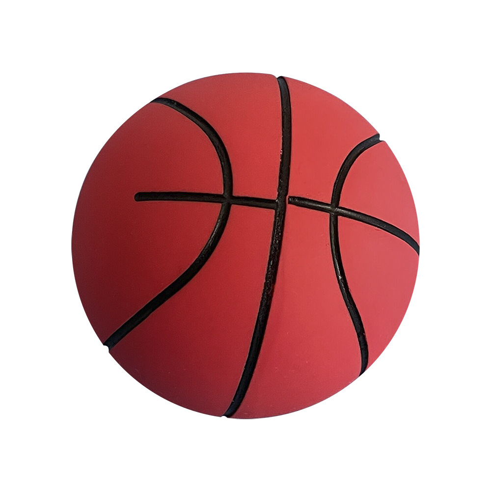 6cm Super-Stretch Mini Rubber Small Basketball Decompression Hollow Elastic Ball Children's Toy Mini Basketball Wholesale