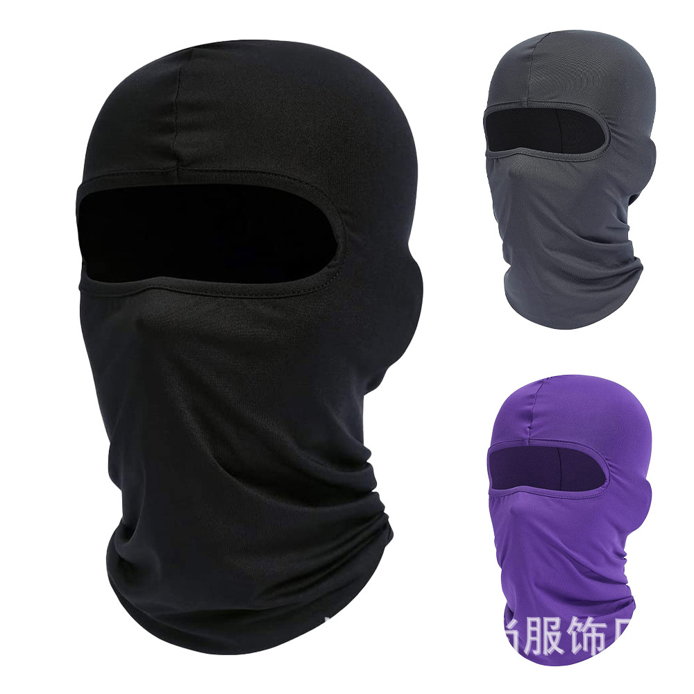 cross-border summer outdoor bicycle riding windproof dustproof and sun protection head cover milk silk ice silk neck protection sports mask