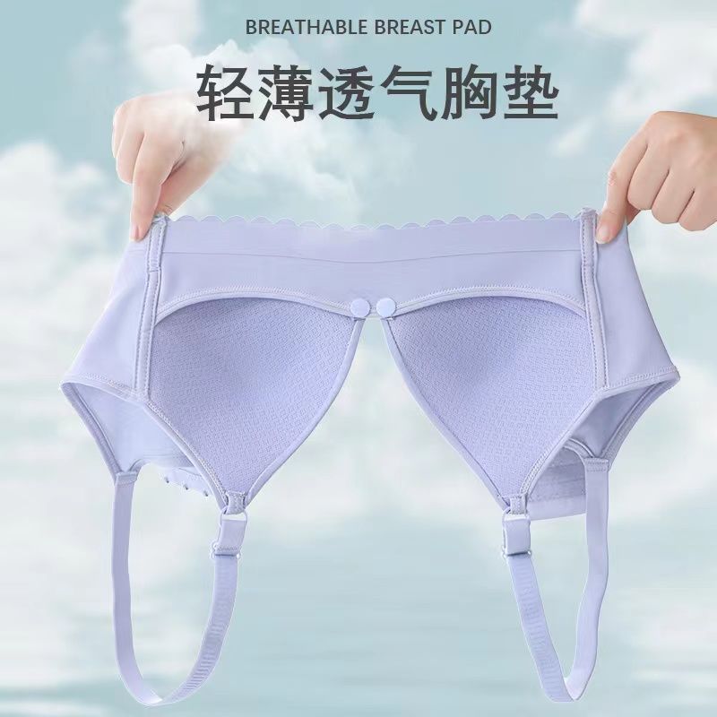 Maternal Lactation Underwear Push up and Anti-Sagging Nursing Front Buckle Maternity Bra for Pregnant Women Pregnant Women Postpartum Only Breathable