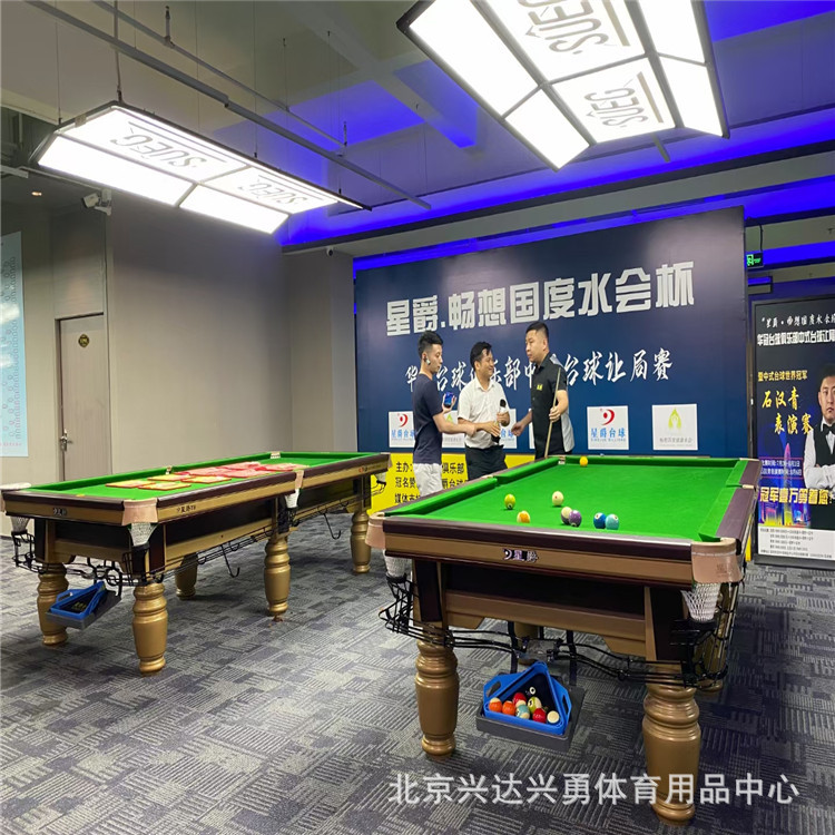 星爵t5台球桌商用家用室内标准型中式台球黑八球台桌球台案子台子