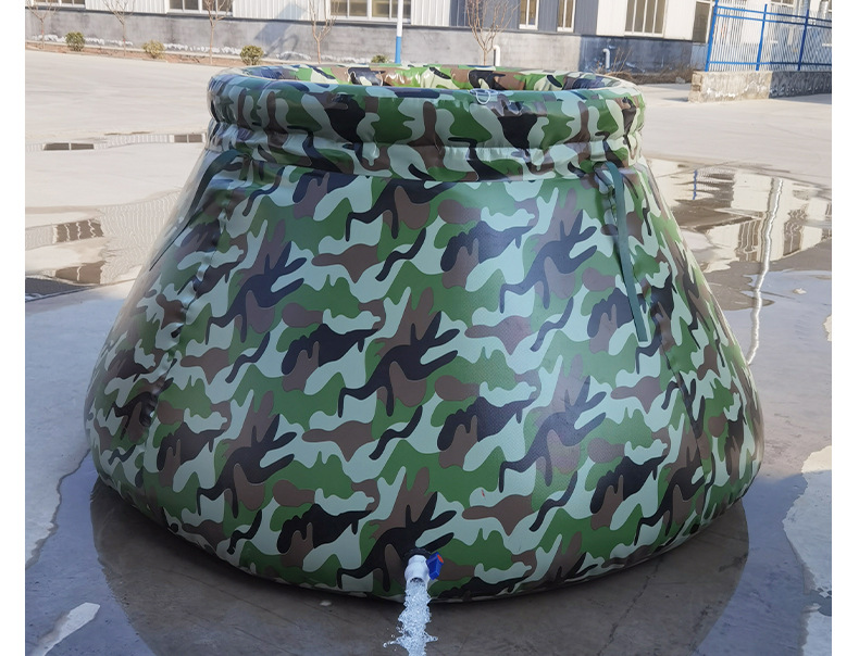 锥型软体水囊 旱季软体储水罐pvc迷彩消防水罐抗旱应急储水囊水袋
