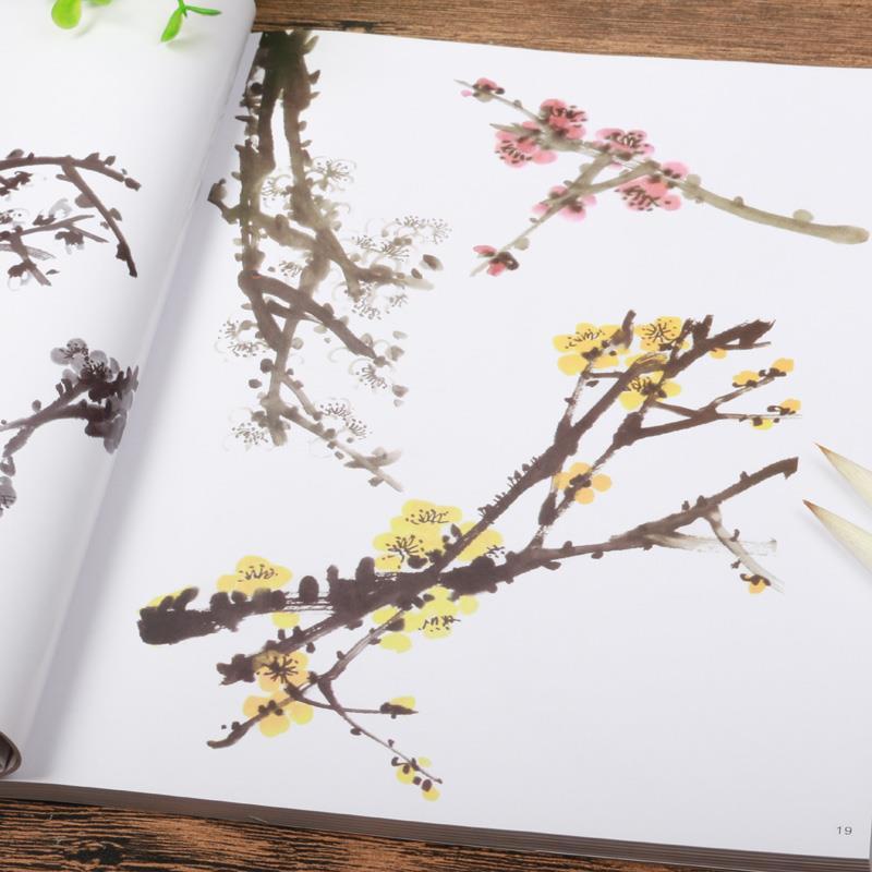 国画入门教程千姿百态的梅兰竹菊国画书初学入门写意山水花鸟画