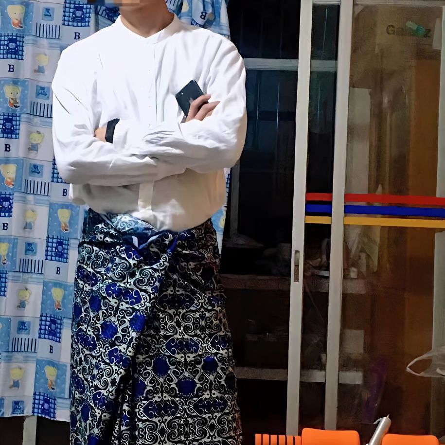 缅甸泰国马来西亚民族服装笼基隆基纱笼 男女筒裙印花长裙炫酷