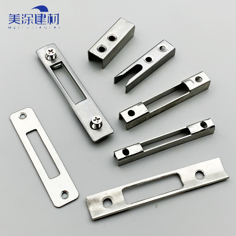 批发合和推拉门锁扣卡扣叉式锁座移门锁配件阳台门勾子锁钩扣座u