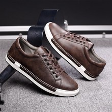 large size men's pu leather shoes man casual shoe 45 46 47跨