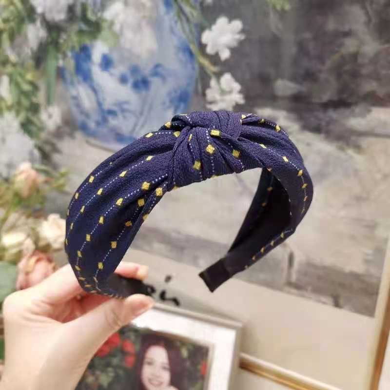 Korean Style New Headband Wide Side Simplicity Cloth Headband Korean Knotted Hairpin for Hair Washing Bow Hair Accessories
