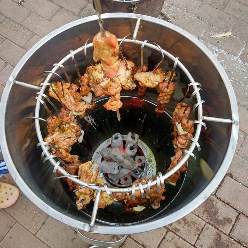 电烤箱签子专用家用吊炉不锈钢烧烤签子煤气灶炉羊肉串烤肉9字勾