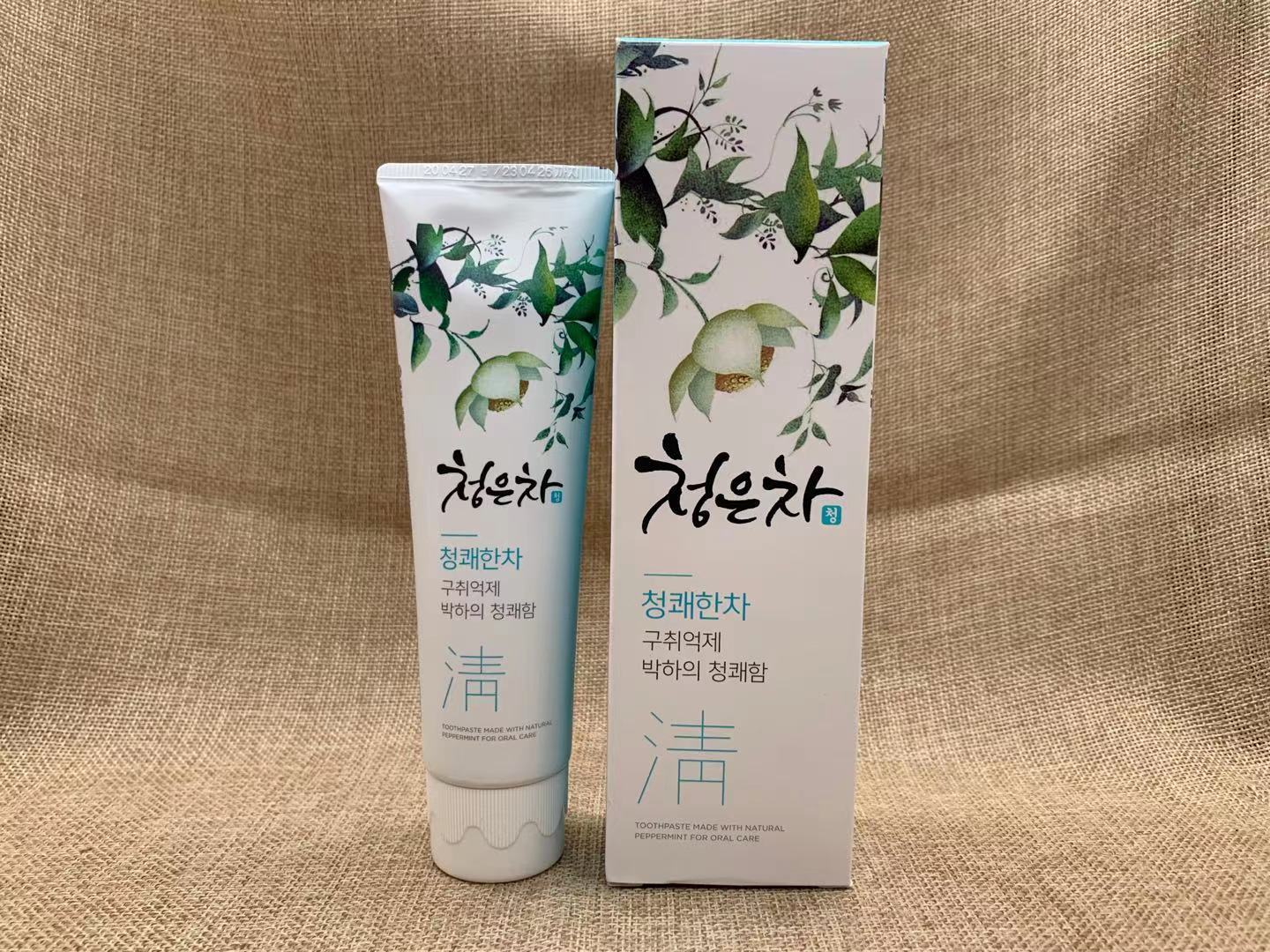 爱敬2080清龈茶牙膏 薄荷 石榴