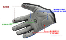 骑行春夏全指半指手套户外运动健身防滑减震男女自行车长短