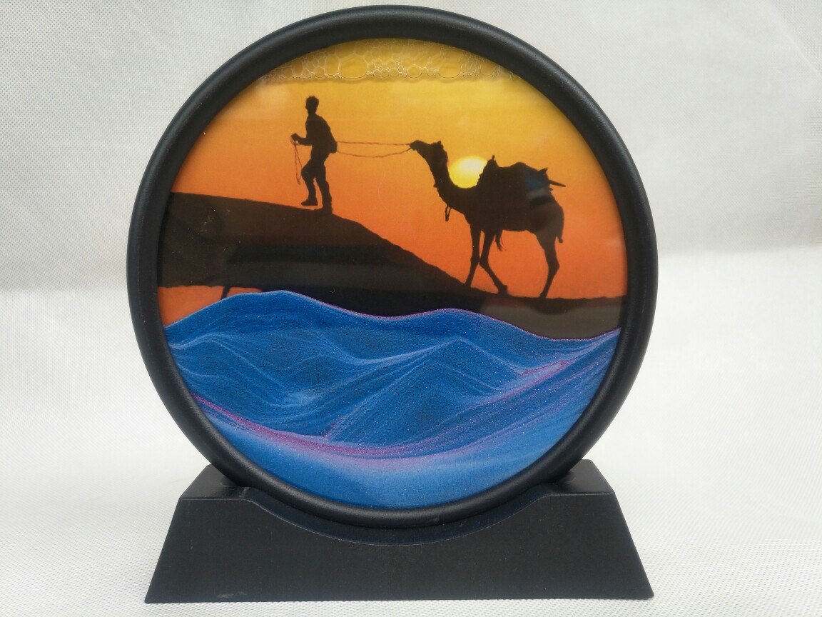 流沙画图片流沙画动态工艺流沙画装饰画