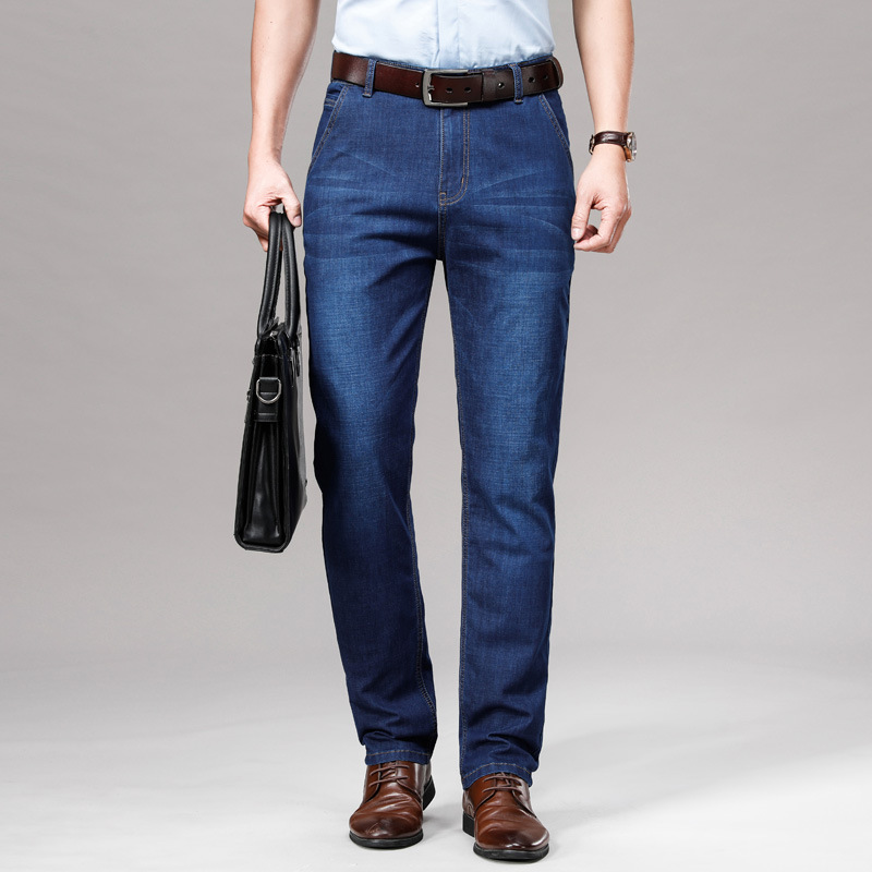 一件代发薄款弹力商务正装休闲裤男办公室洽谈老板裤柔软电商货源