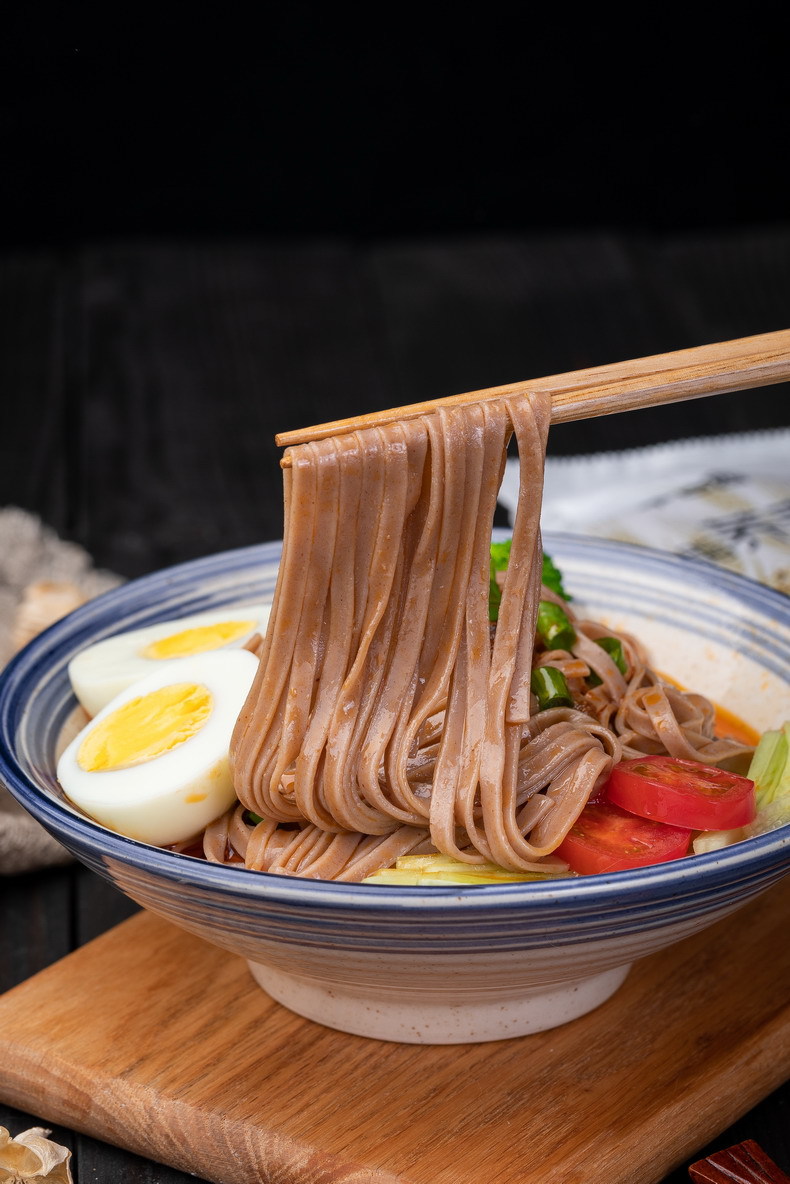 无糖食品店荞麦面面条挂面细0脂低脱脂肪粗粮饱腹代餐芥麦面主食