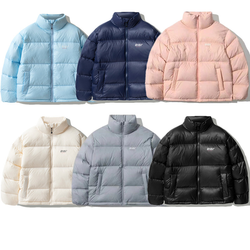 韩国潮牌oioi羽绒服男女rose朴彩英同款情侣装上衣白鸭绒保暖外套