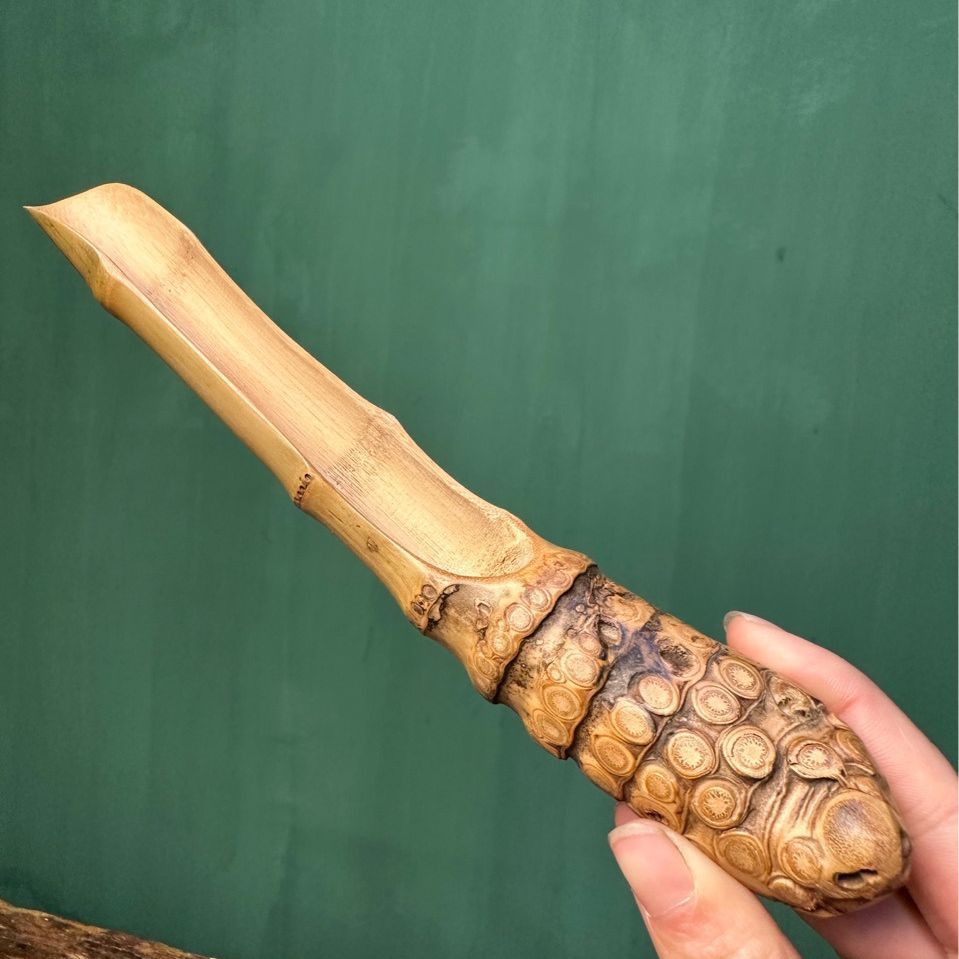 精品竹根取茶则茶铲取茶器茶道配件竹工艺品-阿里巴巴