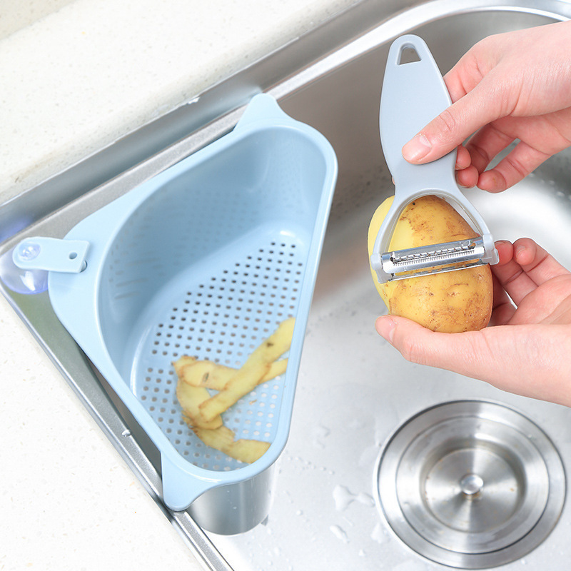 水槽沥水篮收纳挂篮厨房小用品抹布洗碗布洗菜盆垃圾置物架沥水架
