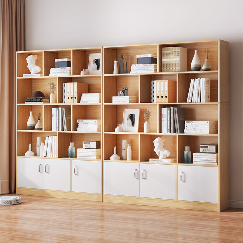 书架书柜简易落地多层放书特价清仓书本收纳神器零食置物架展示柜