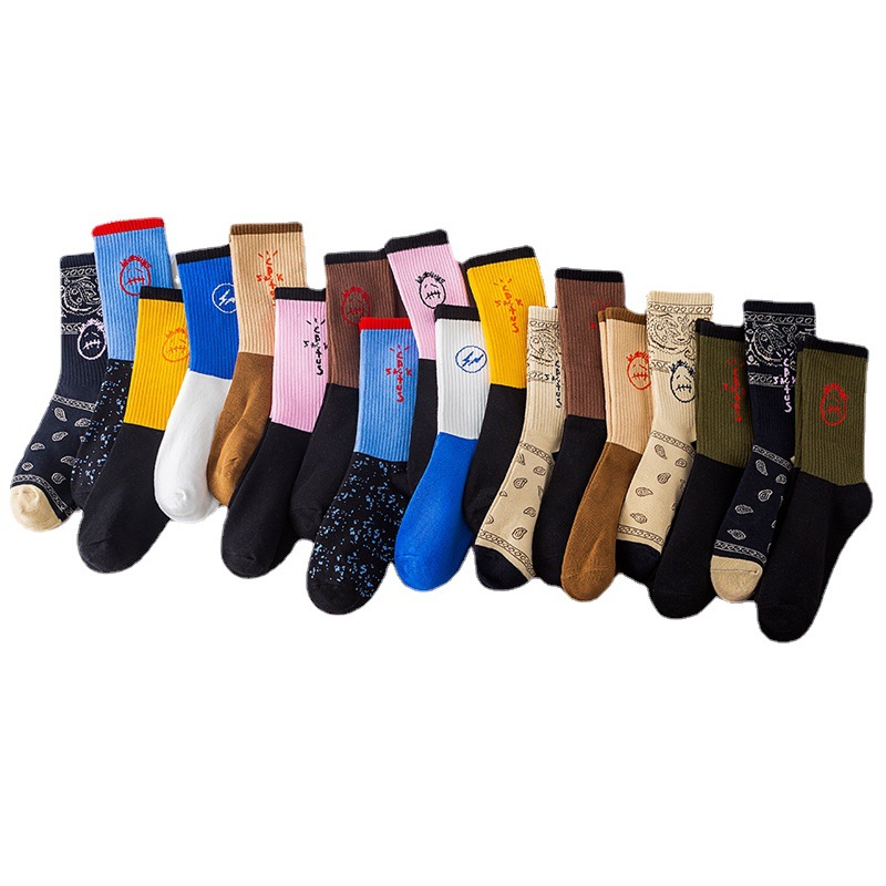 European and American Trendy Brand Socks AJ1 Hook TS Joint Name Leisure Sports Stockings Trendy Socks Men and Women Same Style