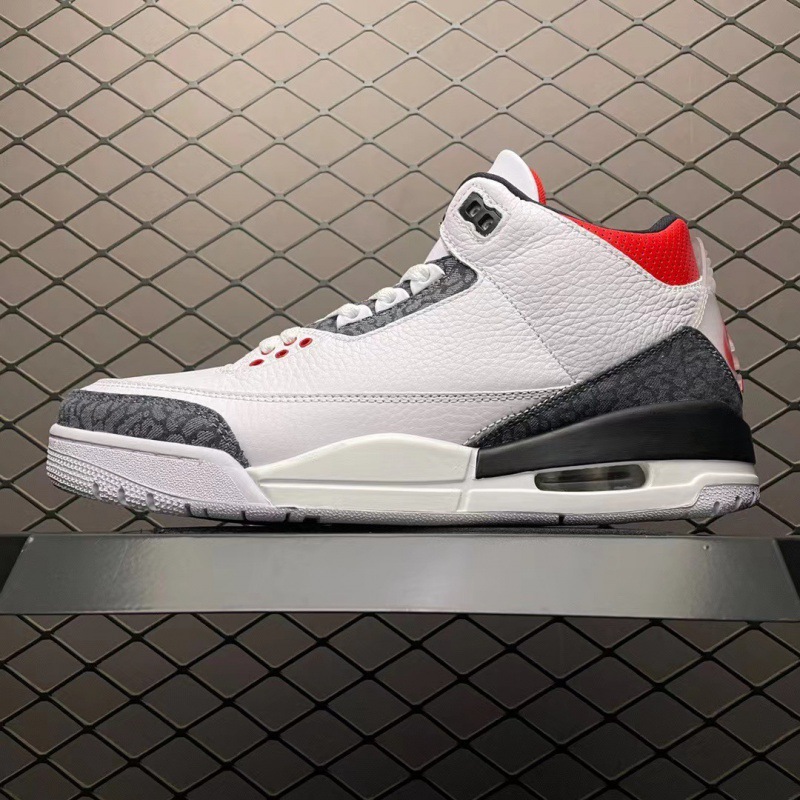 耐尅官男鞋莆田纯原aj3女鞋 藤原浩联名闪电气垫跑步鞋运动篮球鞋