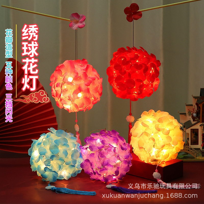creative 2024 new year spring festival dragon lantern embroidery ball new year‘s day festive lantern luminous finished products wholesale