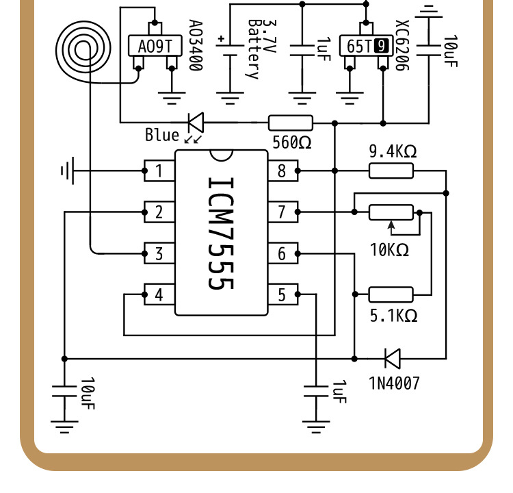 舒曼波发生器 电磁波版 极低频脉冲7.83hz 地球共振频率发生器