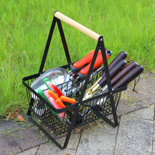 可拆卸园林工具水果篮厨房客厅桌面收纳架面包篮手提水果碗果蔬篮