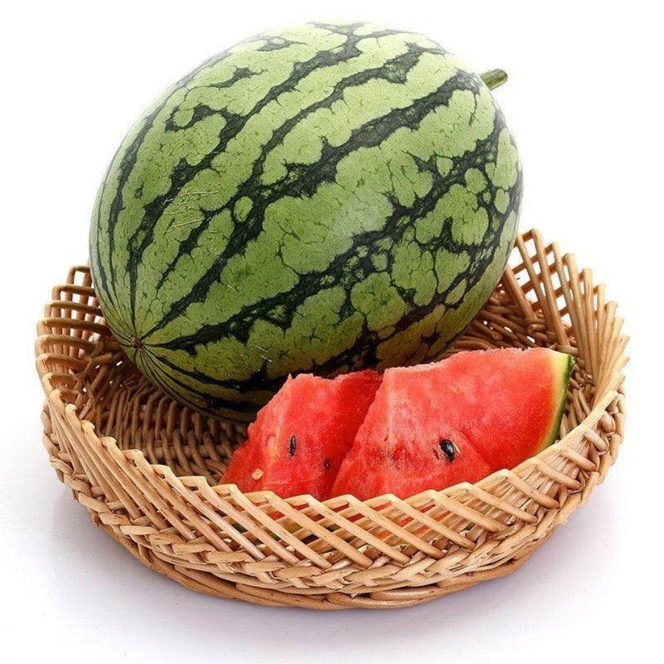 河南夏邑冰糖麒麟西瓜产地发货新鲜大棚8424西瓜皮薄肉甜新鲜孕妇