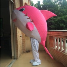 动漫海洋鲨鱼吉祥物服鲸鱼白鲸虎鲸行走套装扮道具卡通人偶服装衣