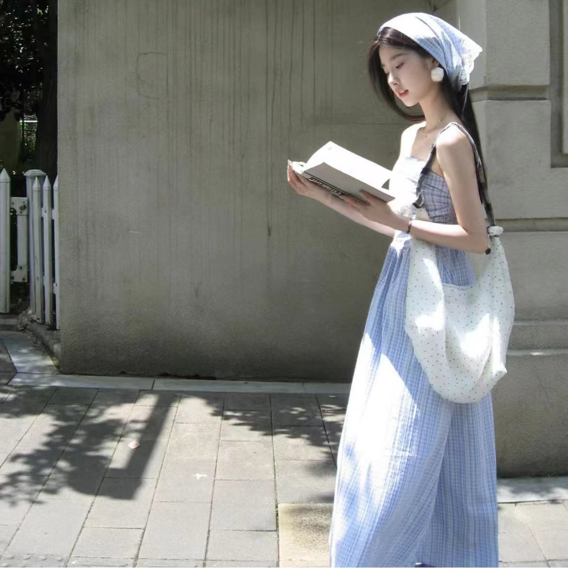 韩系文艺风波点帆布包可爱少女小清新手提单肩包通勤大容量托特包